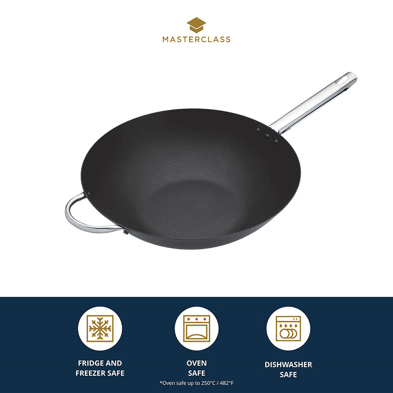 Professional heavy duty non-stick wok, 35.5cm / 14"
