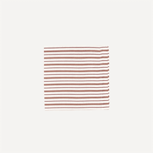 Image showing the Victoria Striped Linen Napkin, 50cm, Dusty Rosewood product.