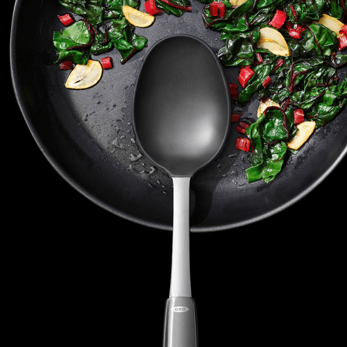 Image showing the Silicone Cooking Spoon, Stainless Steel product.