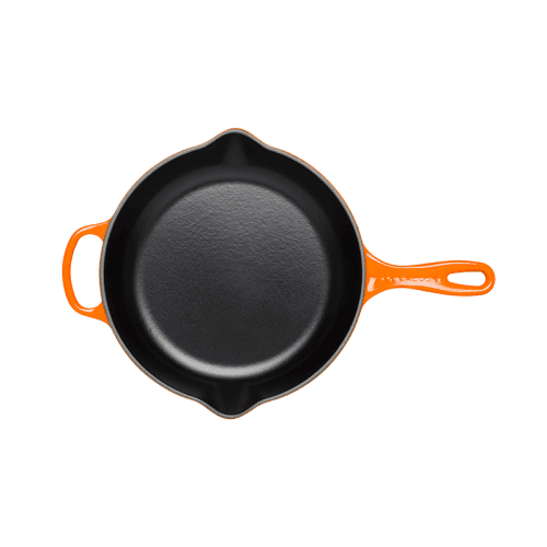 Image showing the Signature Cast Iron Frying pan with metal handle, 26cm, Volcanic product.