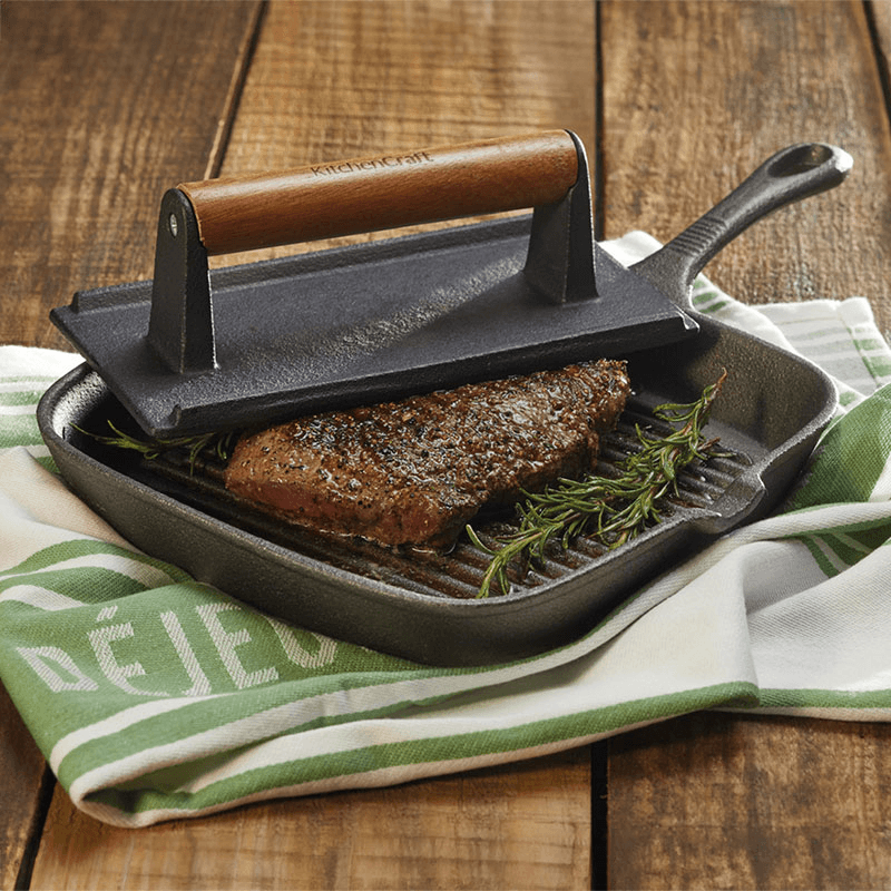 Square grill pan, 23cm, cast iron