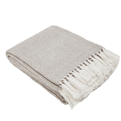 Image showing the Diamond Blanket, 250cm x 130cm, Chinchilla product.