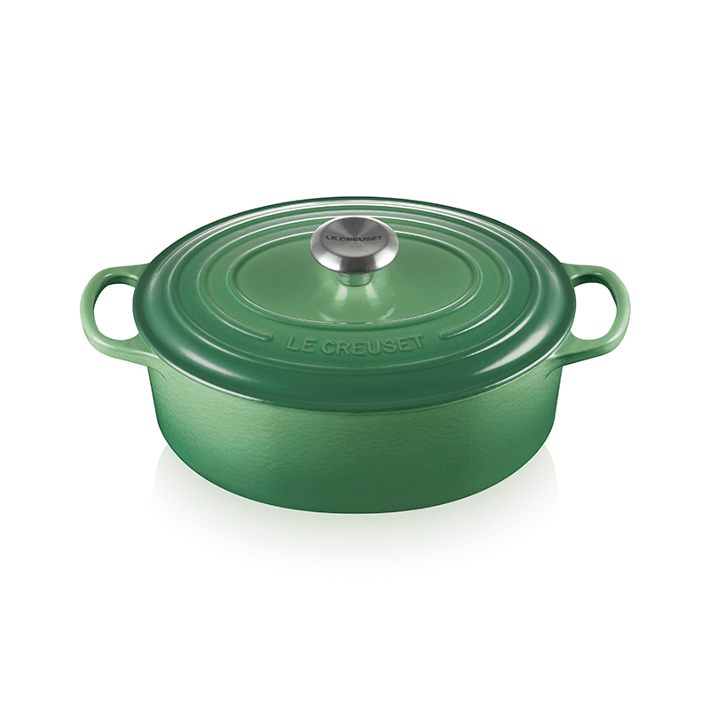 Signature Cast Iron Oval Casserole, 29cm, Bamboo