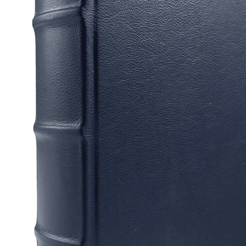 Leather Square Photo Album, 35.5 x 36.5cm, Blue