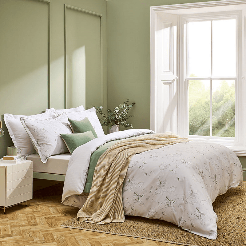 Hatton Duvet Set, King, Sage