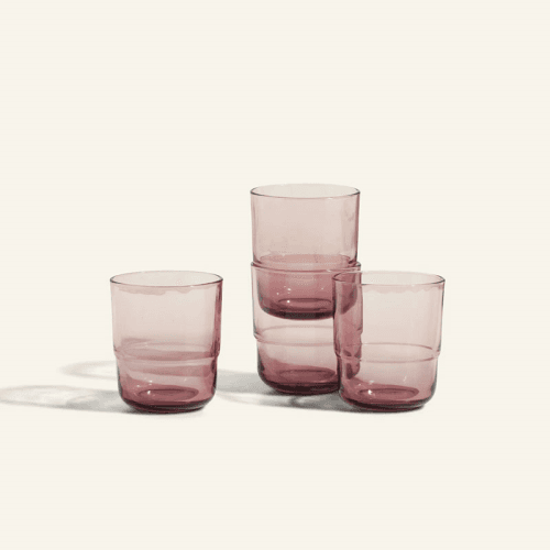 Image showing the Short Night & Day Set of 4 Glasses, 350ml, Rosa product.