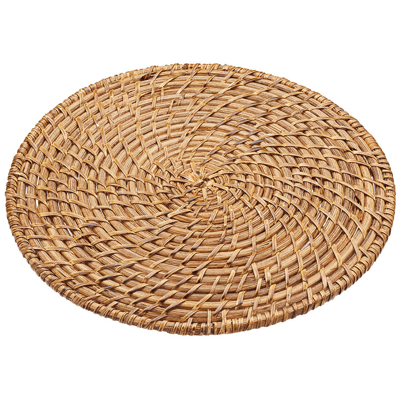 Pair of placemats, 28cm, Bamboo