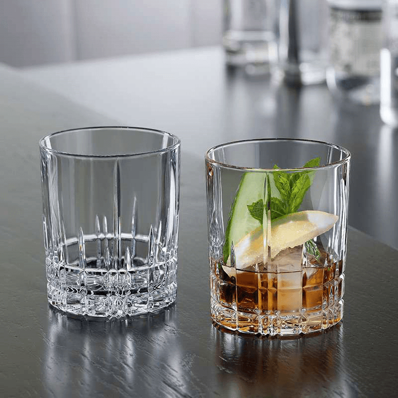 Perfect Serve Set of 4 Double Old Fashioned Glasses, 368ml, Clear