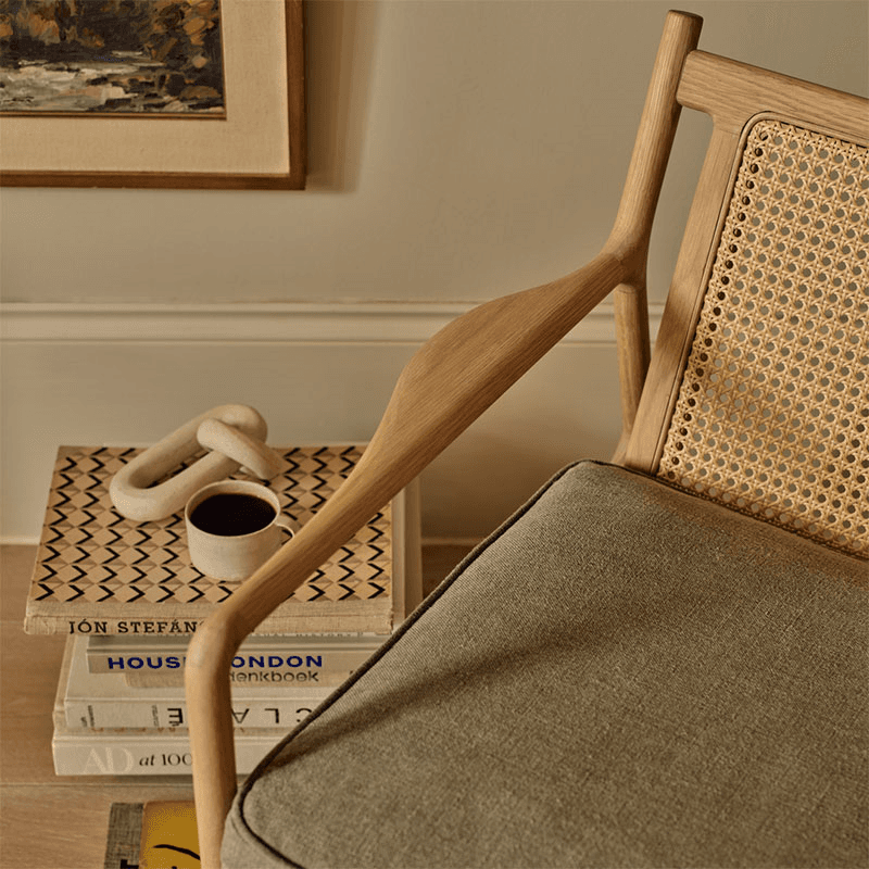 Audley Armchair, Signature Linen Moss