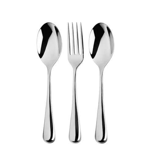 Image showing the Radford Air 3 Piece Serving Set, Stainless Steel product.