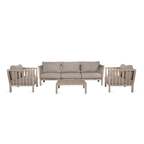 Image showing the Porthallow 3 Seater Sofa Set, Natural product.