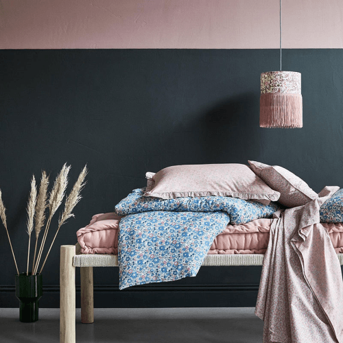 Image showing the Capel Pair of Pillowcases, Single, Pink product.