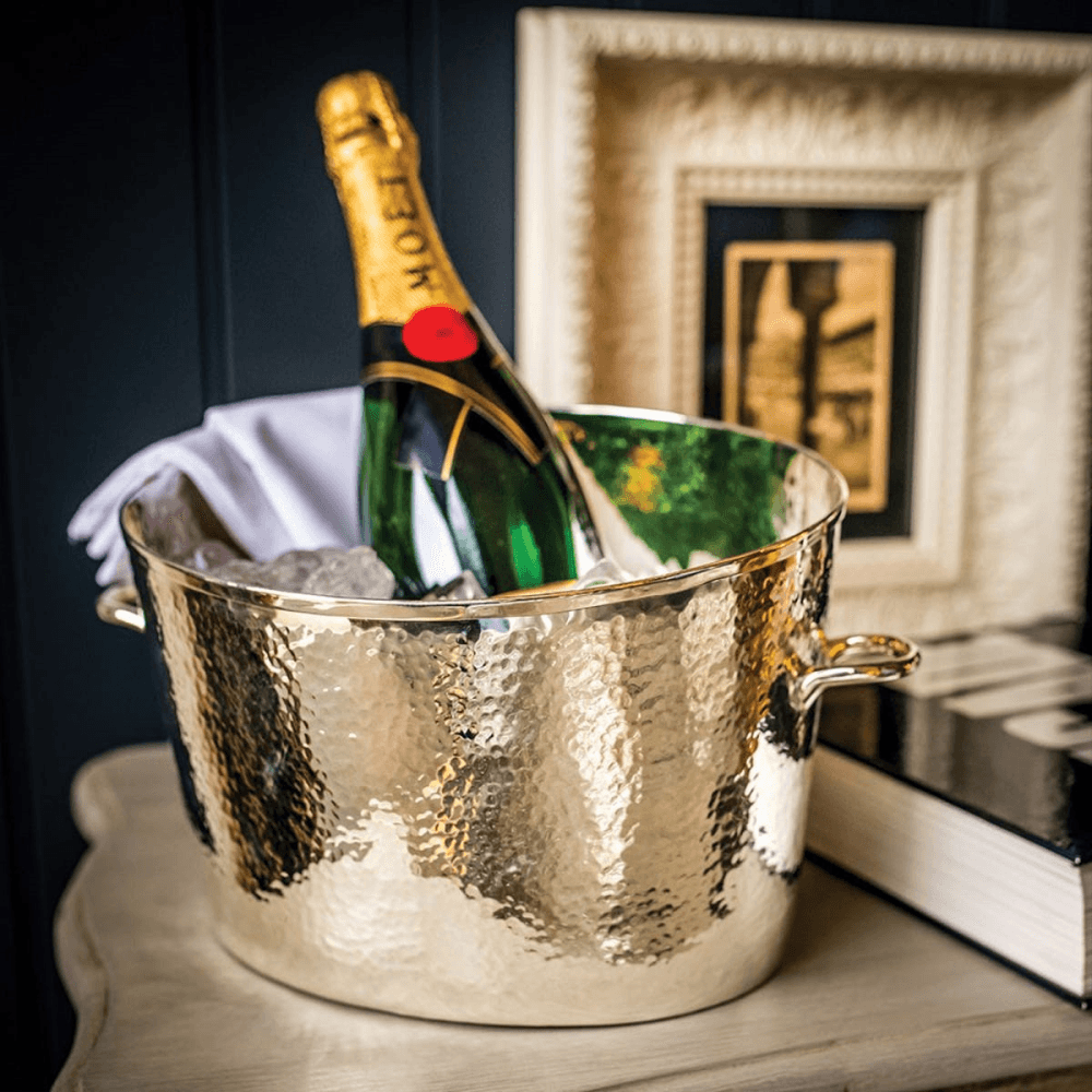 Palace Champagne bath - small, 17.1 x 21.6 x 21.5cm, Silver Plate, Stainless Steel And Brass