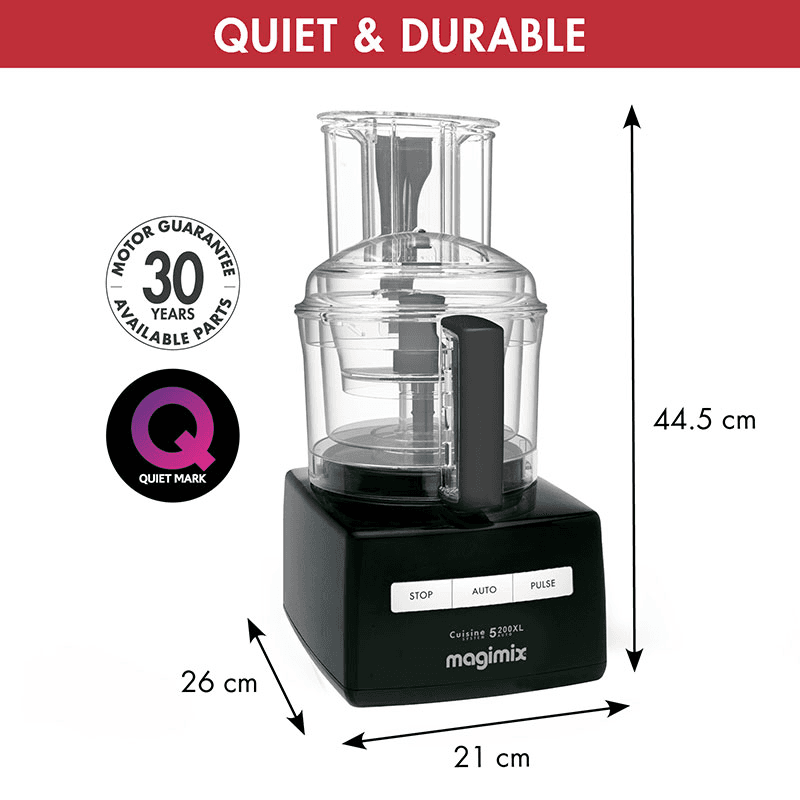 5200 XL Premium Food Processor 18712, 3.6L, Black