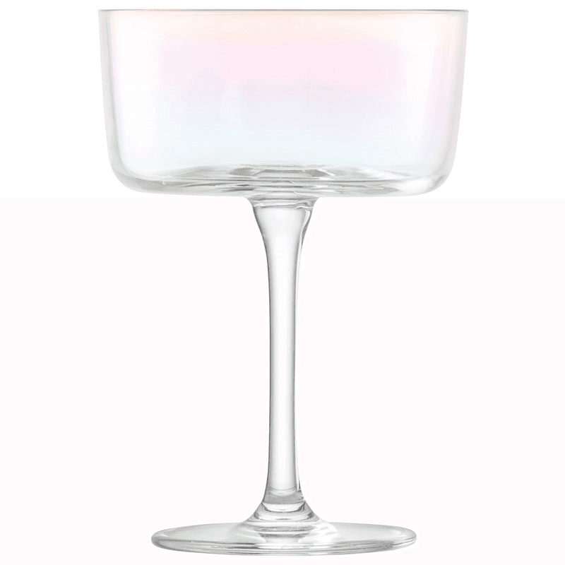 Iridescence Set of 2 Champagne/Cocktail Glasses, 230ml, Mother of Pearl