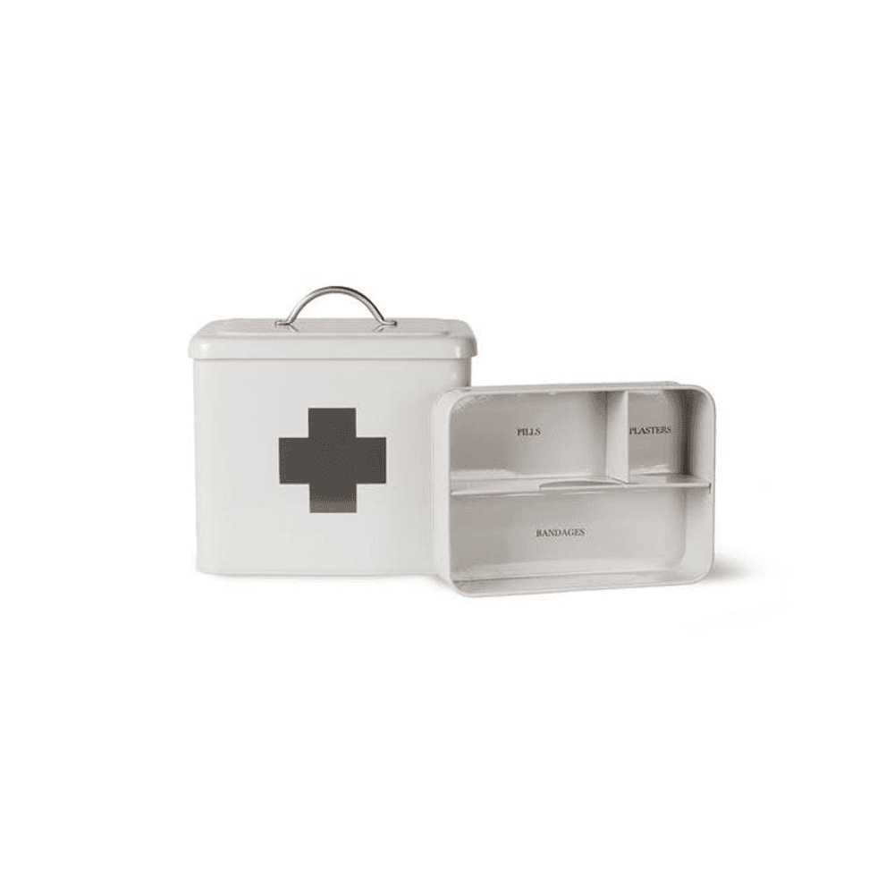 First aid box, H23 x W24 x D19cm, Chalk