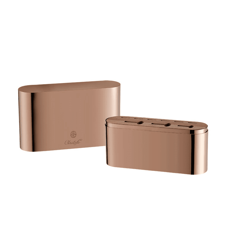 Concorde 24-Piece Cutlery Set with Case, Copper