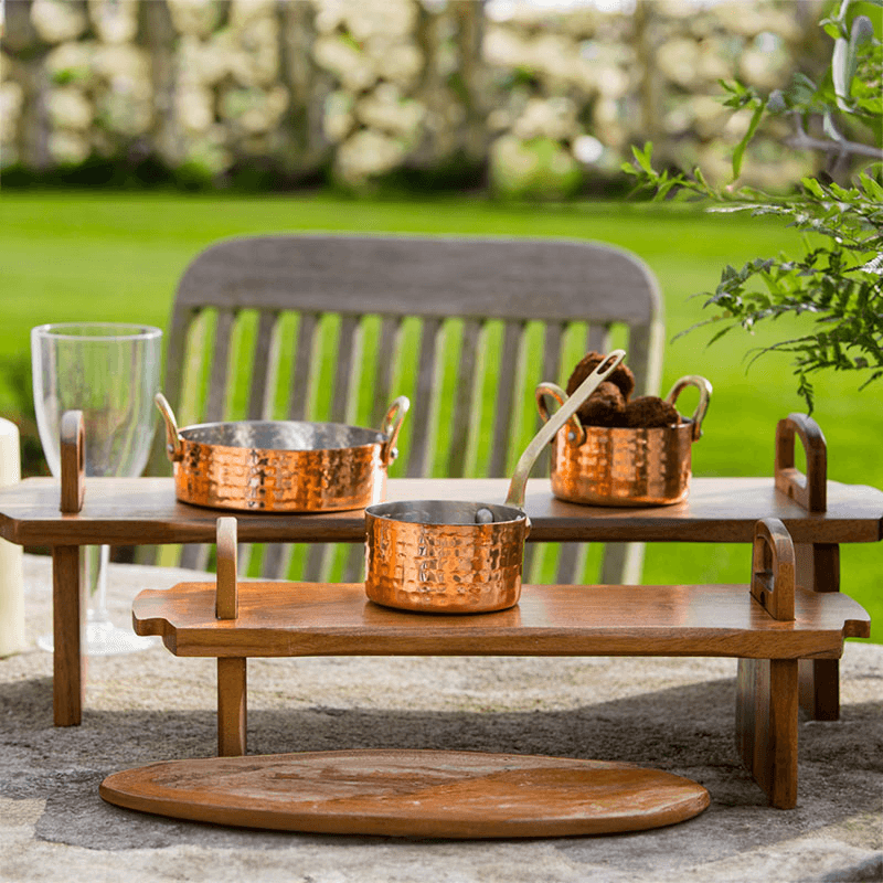 Antipasti platform platter, 52 x 15 x 17cm, Acacia Wood
