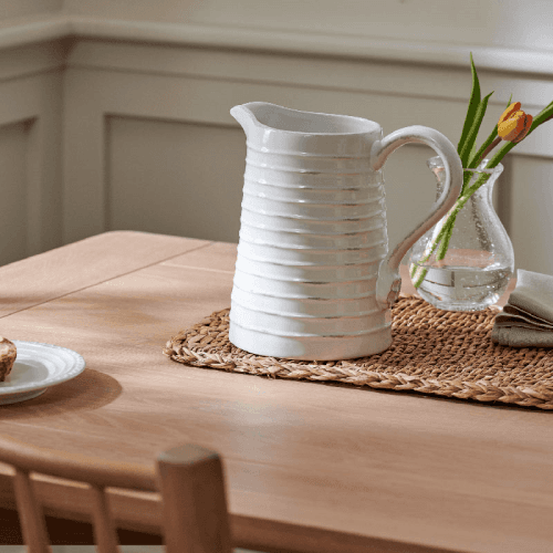 Image showing the Bowsley Tall Jug, 1.7L, White product.