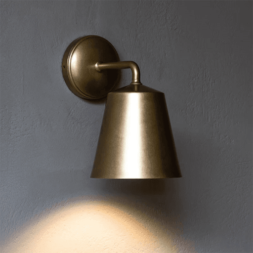 Image showing the Richmond  Wall Light, H21cm, Antique Brass product.