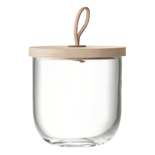 Image showing the Ivalo Storage container with ash lid, H15.5cm, clear product.