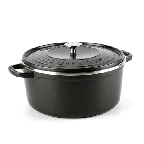 Image showing the Featherweights Non-Stick Casserole with Lid, 28cm, Black product.