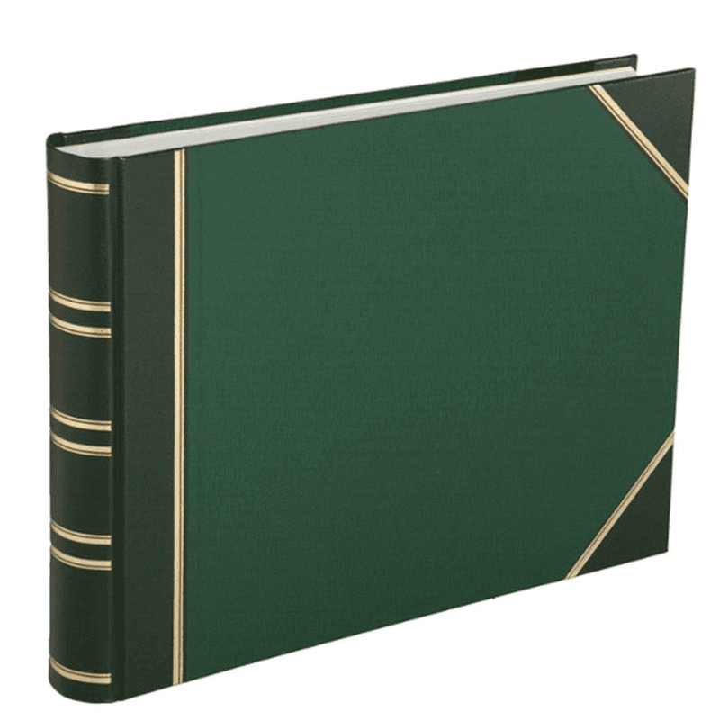 Medium Landscape Photograph Album, L26.7 x W35.6cm, Green