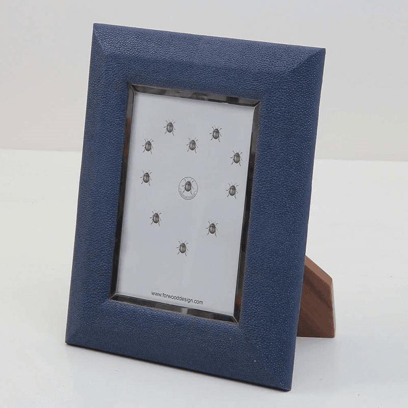 Bella Photo  Frame, 7 x 5", Nile Blue Shagreen