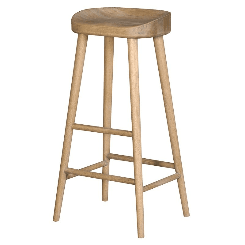 Farmhouse stool, 82 x 42 x 36cm, Weathered Oak
