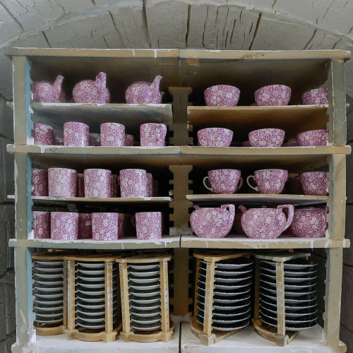 Image showing the Blossom Calico Mug, 375ml, Lilac product.
