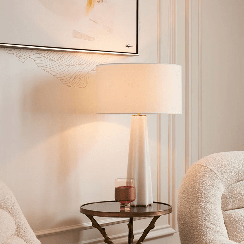 Verano Table Lamp, H65cm, Alabaster