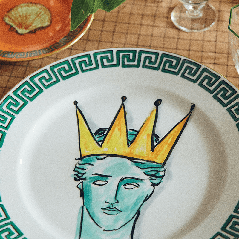 Il Viaggio Di Nettuno Plate, D28cm, White