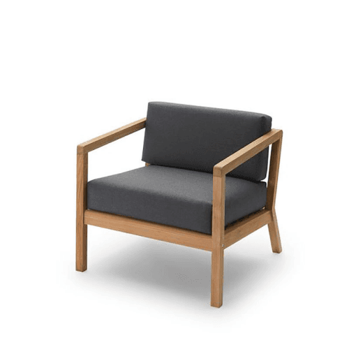 Image showing the Virkelyst Outdoor Chair, Charcoal product.
