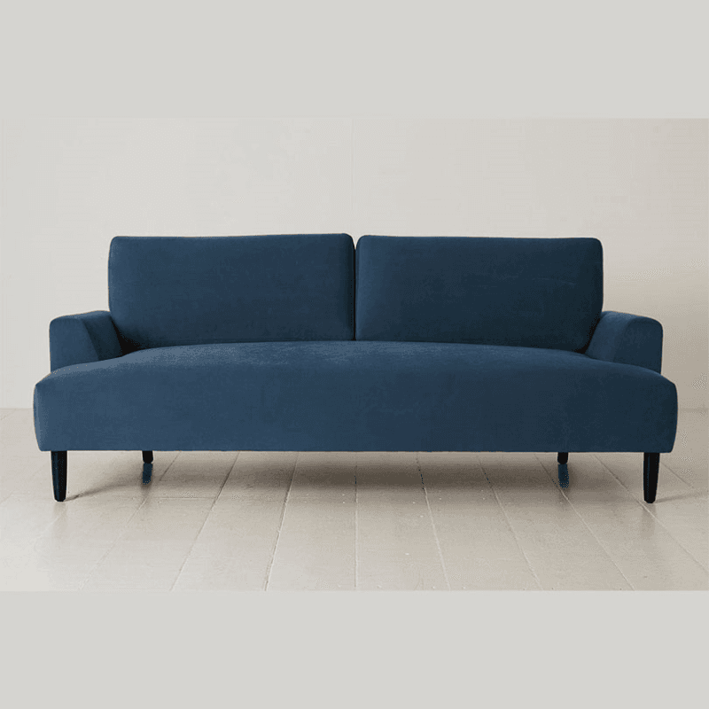 Model 05 3 Seater Velvet Sofa, Teal