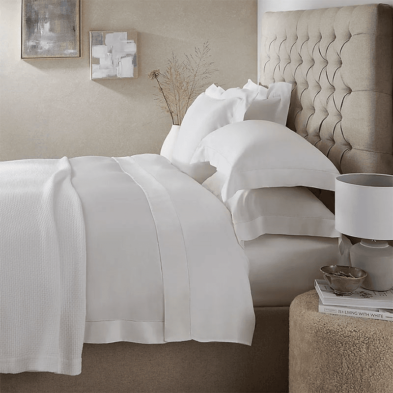 Alba Double Deep Fitted Sheet, Ivory