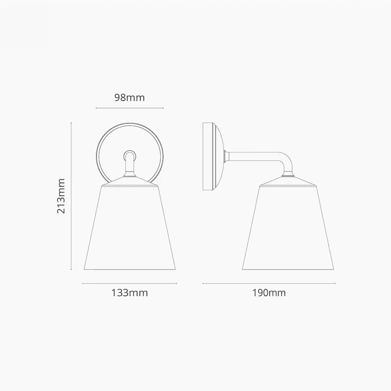 Richmond  Wall Light, H21cm, Antique Brass