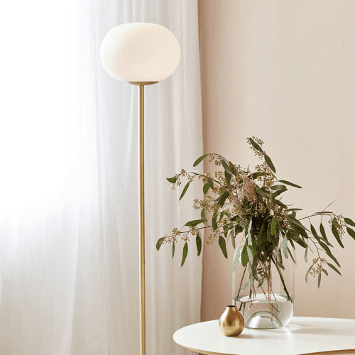 Image showing the Alton Floor Lamp, H150cm, Opal white product.