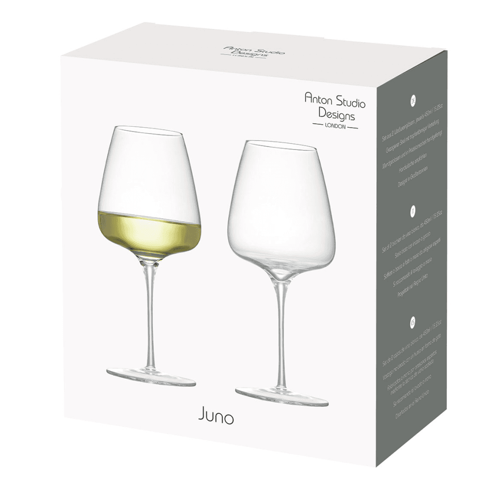 Juno Set of 2 White Wine Glasses