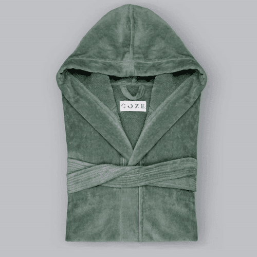 Image showing the Sati Bath Robe, Medium, Green product.