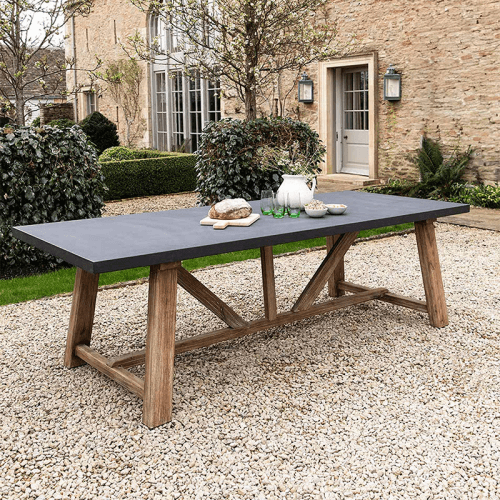 Image showing the Chilford Dining Table, Grey & Natural product.