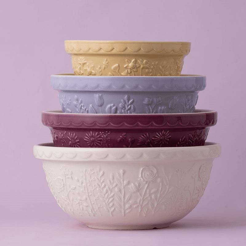 In The Meadow Rose Mixing Bowl, D29cm, Cream