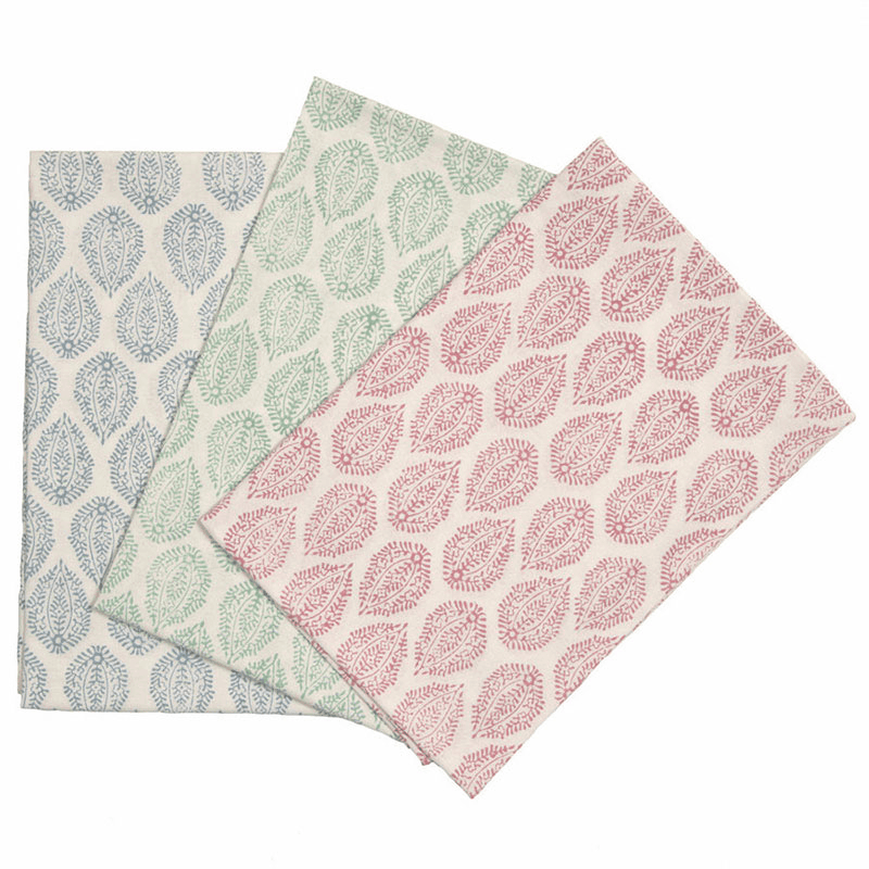 Tablecloth, Green Leaf Print, 150x250cm