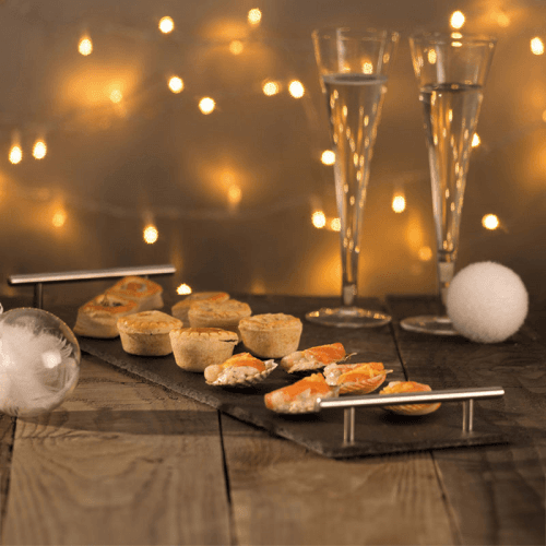 Image showing the Serving platter with handles, 60 x 15cm, Slate product.