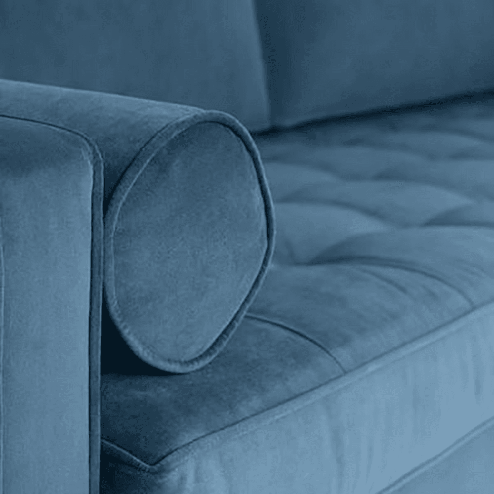 Model 02 2 Seater Velvet Sofa, Teal