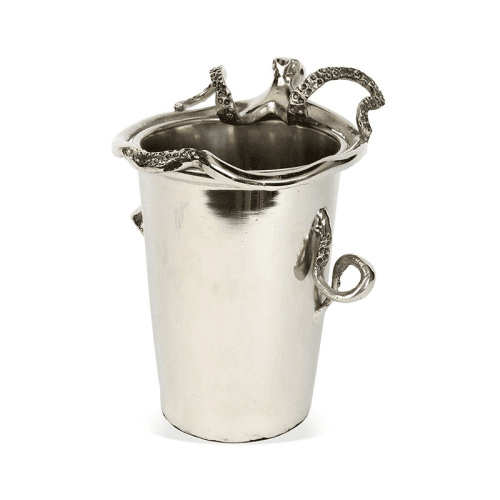 Image showing the Octopus Ice Bucket, D20 x H24cm, Silver product.