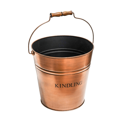 Image showing the Fireside Kindling Bucket, H30cm, Copper product.