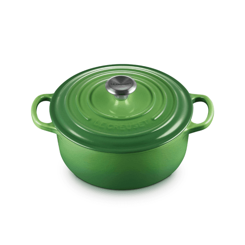 Image showing the Signature Cast Iron Round Casserole, 20cm, Bamboo product.