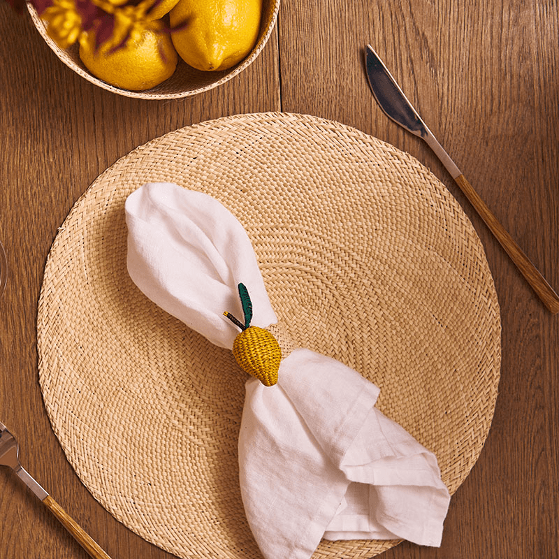 Nariño Set of 2 Woven Placemats, D39cm, Natural