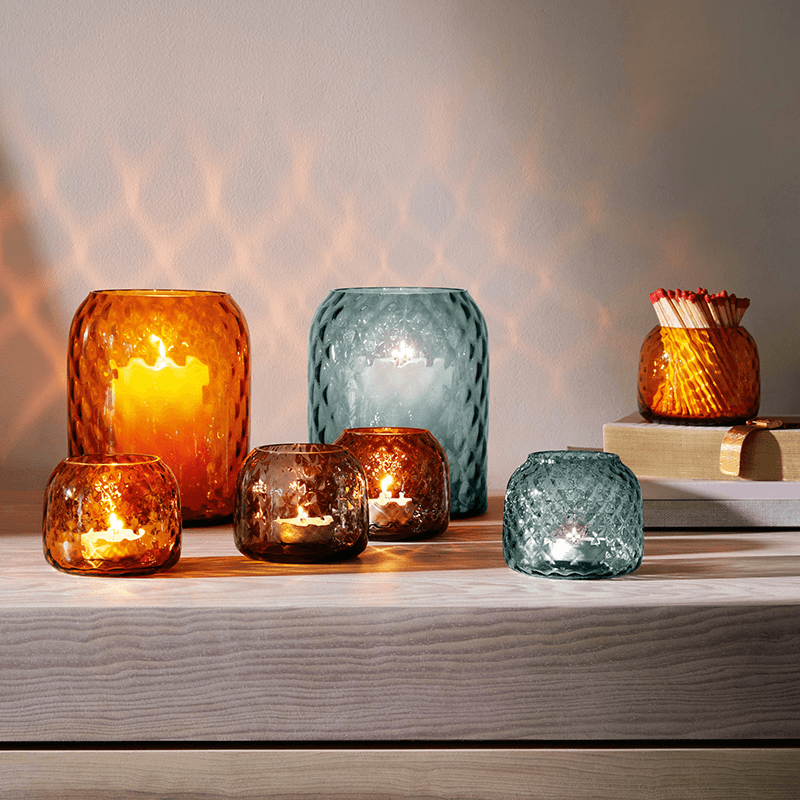 Dapple Tealight/Vase, H7cm