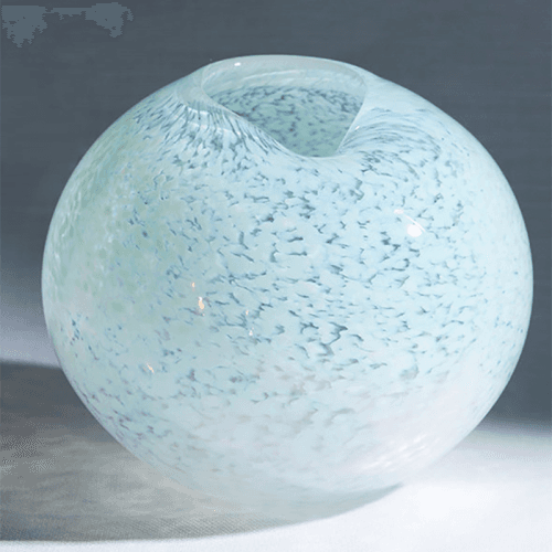 Image showing the Large Dewdrop Vase, D26cm, Powder Green product.